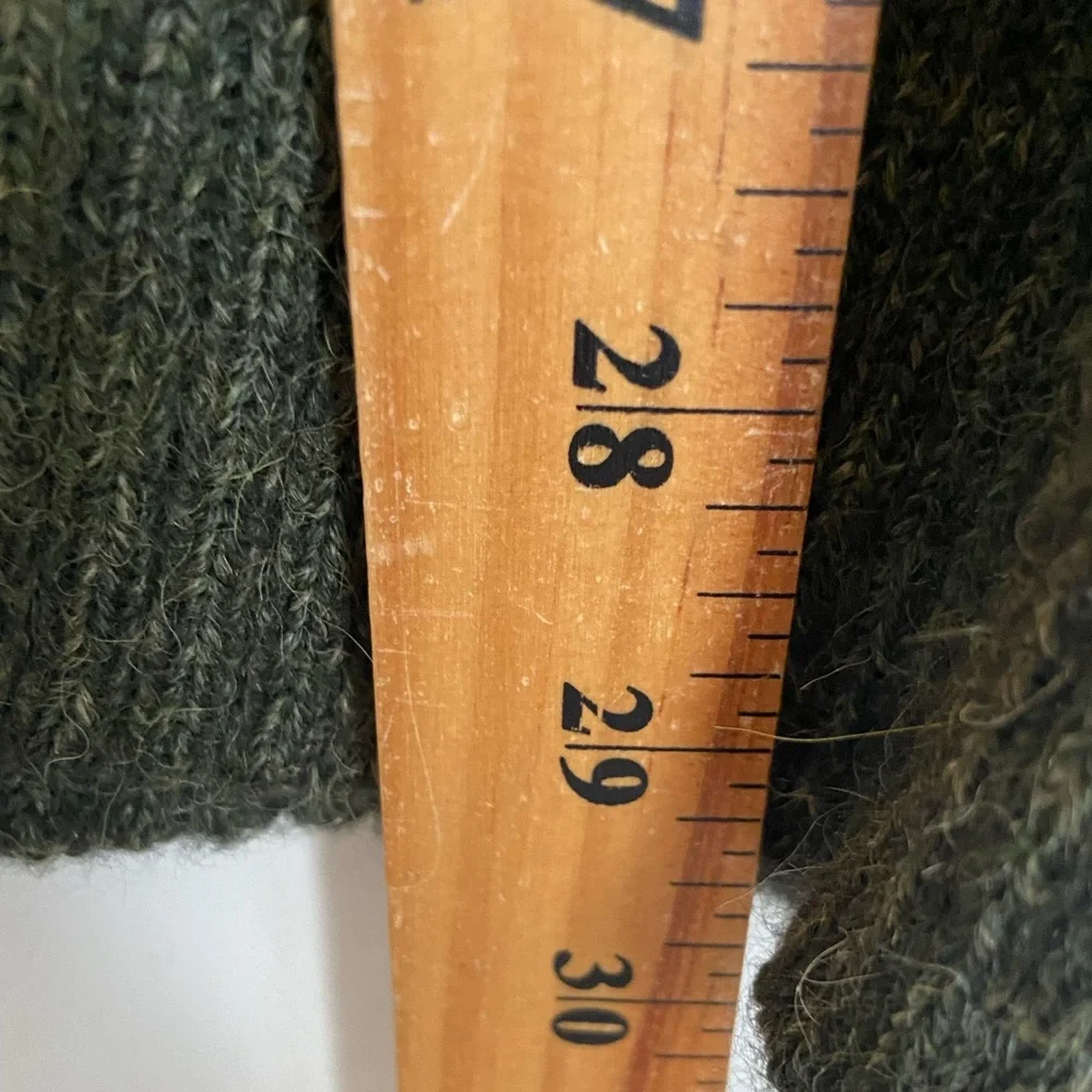Arte Meche Baby Alpaca Women's Vest Sweater Size XL Green Preppy Accademia‎ Peru